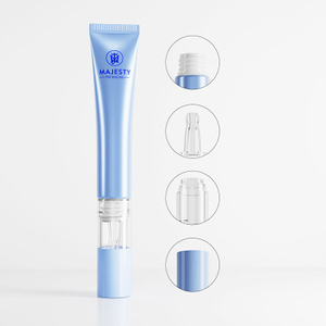 Maßgeschneiderte Tube für kosmetische Augencreme und Gesichtsmaske aus weichem Kunststoff mit durchsichtiger Pipette für Hautpflege-Essenz-Squeeze-Verpackung