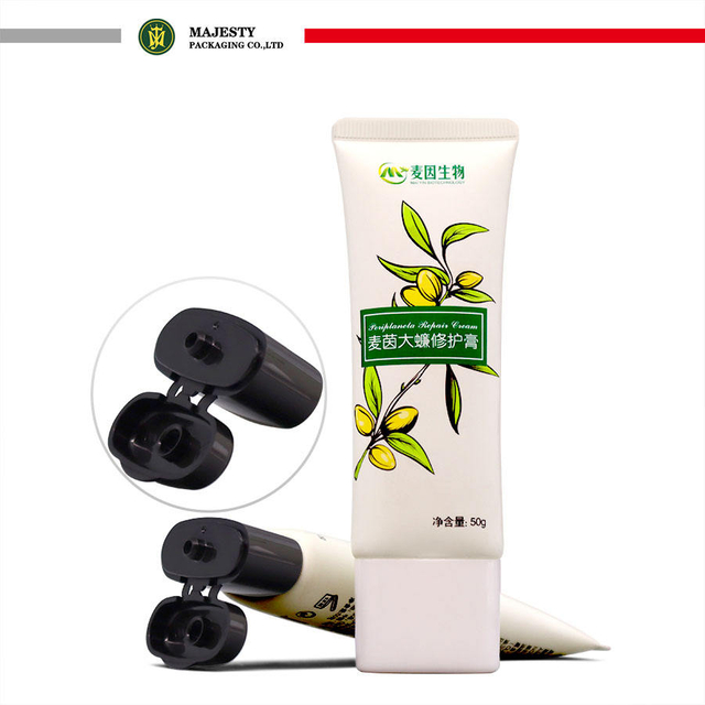 Maßgeschneiderte 50-ml-Kunststofftube in ovaler Form für Gesichtscreme, BB-Creme und Sonnenschutzmittel – für Kosmetikverpackungen