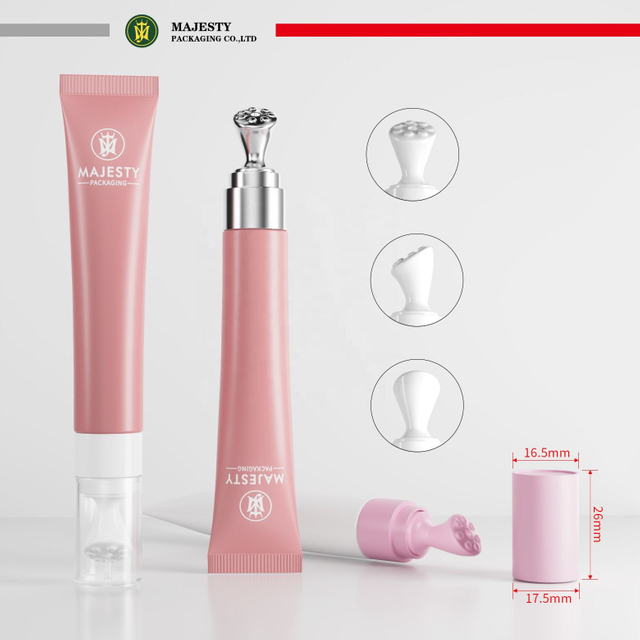 Custom10ml 15ml 20ml Cometic Squeeze Augencremetube Keramikkopf Zinklegierungskopf Schlauchverpackung