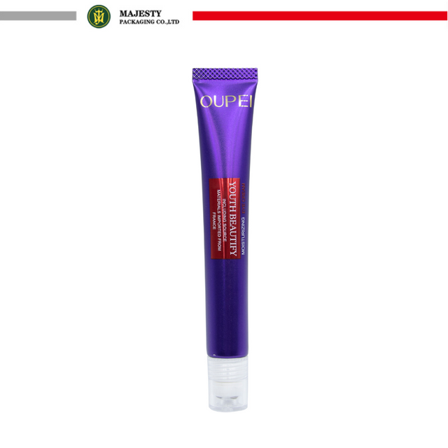 Leere Kunststoff-Augencremetube, kosmetische Hautpflegetube, Verpackung 10 ml, 20 ml, 30 ml, Zinklegierungsroller-Massage-Applikatortube, individuell anpassbar