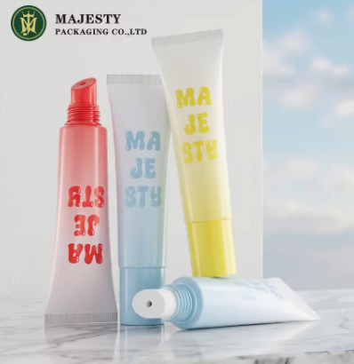 Großhandel Leere Macaron Lippenbalsam Tube 15 ml Squeeze Lip Gloss Verpackung Tragbare Mini Ästhetische Kosmetik Kunststoff Weichbehälter